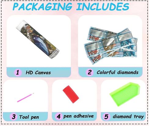 aptdyigl 5d الطنان الماس مجموعات الطلاء للبالغين المبتدئين، diy الطيور الماس الفن مجموعات للبالغين، جولة الحفر الكامل النقاط الماس مع مجموعات الفن جوهرة، ديكور جدار المنزل 12x16 بوصة in Kuwait