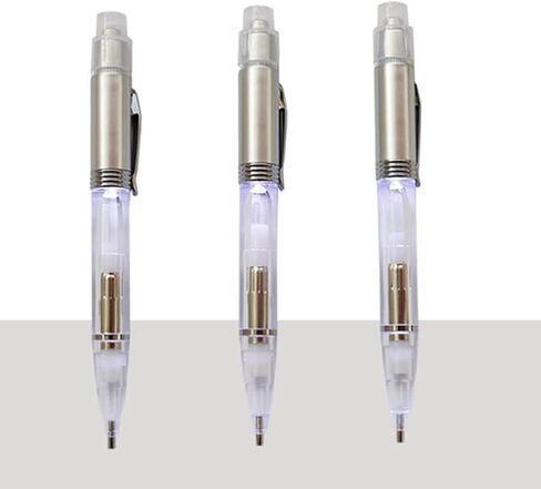 2 Pcs LED DIY Diamond Picture Pen with Light, Illumination Diamond Picture Art Drill Pen, Art Lighted Pen Applicator, Drill Bead Pen Diamond Picture Tools Pen, Mosaic Making Accessories in Saudi Arabia