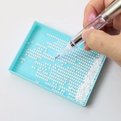 2 Pcs LED DIY Diamond Picture Pen with Light, Illumination Diamond Picture Art Drill Pen, Art Lighted Pen Applicator, Drill Bead Pen Diamond Picture Tools Pen, Mosaic Making Accessories in Saudi Arabia