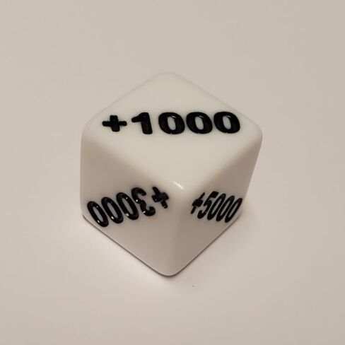 Positive +1000 to +6000 and Negative -1000 to -6000 Counter Dice Compatible with One Piece TCG in Saudi Arabia