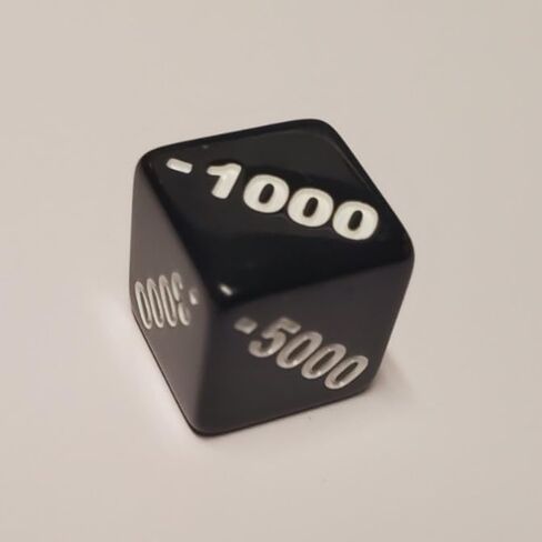 Positive +1000 to +6000 and Negative -1000 to -6000 Counter Dice Compatible with One Piece TCG in Saudi Arabia
