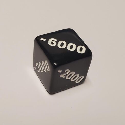 Positive +1000 to +6000 and Negative -1000 to -6000 Counter Dice Compatible with One Piece TCG in Saudi Arabia