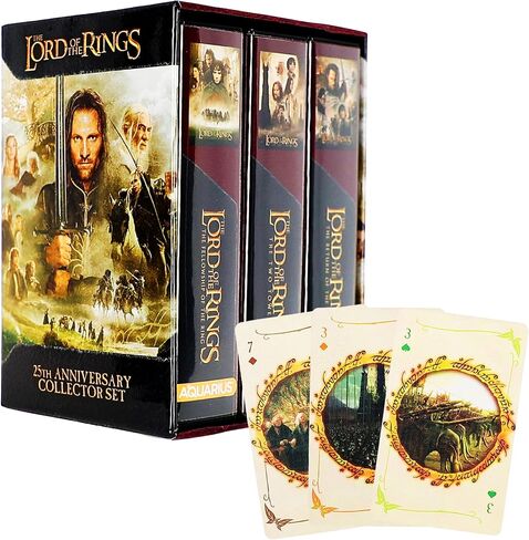 AQUARIUS Lord of The Rings Playing Cards Limited Edition Collector Set – 3 Deck Box Set Featuring Fellowship of The Ring, Two Towers & Return of The King in Saudi Arabia