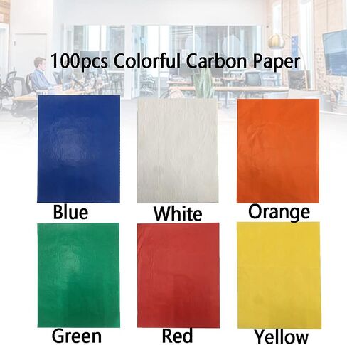 BWWNBY Carbon Transfer Paper 100pcs Yellow (COLOR:Yellow) in Saudi Arabia