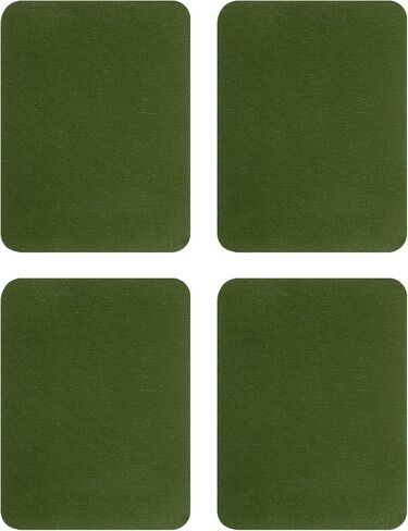 uxcell 4Pcs Iron on Patches for Clothing Repair, Mending Fabric Repair Patch Cotton for Clothes Pants Bags, 5x4 Inch White in Saudi Arabia
