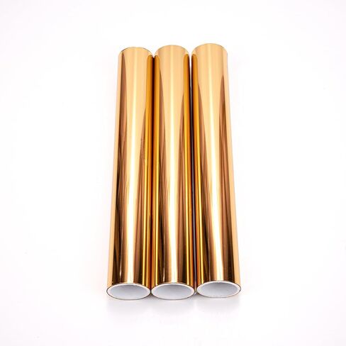 مجموعة Heidi Swapp Premium Toner-Reactive Foil 3-Roll - 216 مم × 3 متر لكل منها - متوافقة مع طابعات الليزر وأداة تطبيق رقائق MINC، رقائق معدنية معدنية باللون الذهبي in Kuwait