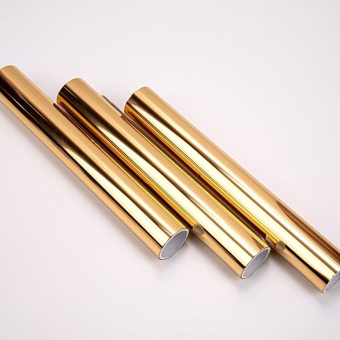 مجموعة Heidi Swapp Premium Toner-Reactive Foil 3-Roll - 216 مم × 3 متر لكل منها - متوافقة مع طابعات الليزر وأداة تطبيق رقائق MINC، رقائق معدنية معدنية باللون الذهبي in Kuwait