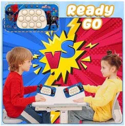 Spider Pop Game Fidget Toy for Kids & Adults, Handheld Push Bubble Game Machine, Quick Push Game Controller Sensory Fidget Games for Kids Boys Girls in Saudi Arabia