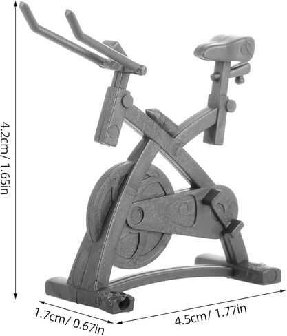 Veemoon نموذج رياضي مصغر لممارسة الدراجة واللياقة البدنية وديكورات مكتب للرجال وإكسسوارات مكتب بيت الدمية ومعدات اللياقة البدنية الرياضية لديكور المنزل والمكتب لعشاق صالة الألعاب الرياضية ذات الخدمة الطويلة in Kuwait