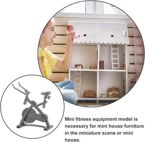 Veemoon نموذج رياضي مصغر لممارسة الدراجة واللياقة البدنية وديكورات مكتب للرجال وإكسسوارات مكتب بيت الدمية ومعدات اللياقة البدنية الرياضية لديكور المنزل والمكتب لعشاق صالة الألعاب الرياضية ذات الخدمة الطويلة in Kuwait