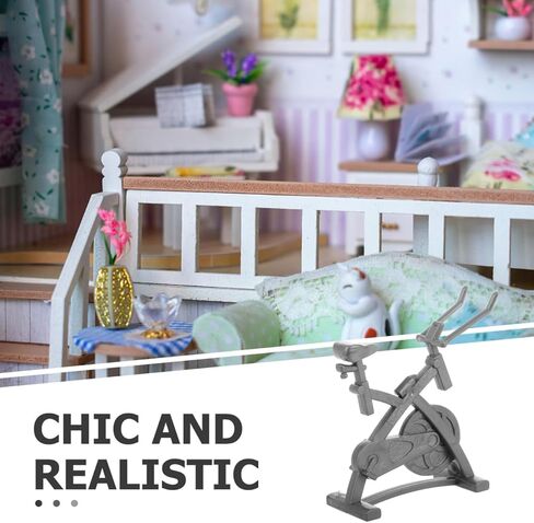 Veemoon نموذج رياضي مصغر لممارسة الدراجة واللياقة البدنية وديكورات مكتب للرجال وإكسسوارات مكتب بيت الدمية ومعدات اللياقة البدنية الرياضية لديكور المنزل والمكتب لعشاق صالة الألعاب الرياضية ذات الخدمة الطويلة in Kuwait