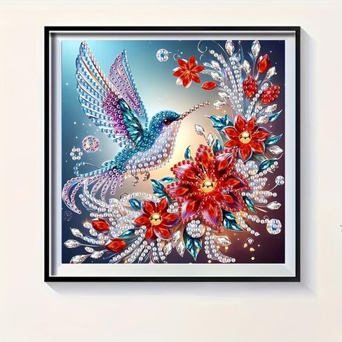 Diamond Art Kits for Adults,Special Shape Partial Bird 5D DIY Diamond Painting Kits for Beginners, Hummingbird Diamond Mosaic Kit Home Decor 7.87 X 7.87inch in Saudi Arabia