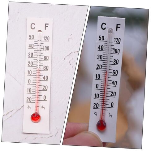 25Pcs Miniature Thermometer Figures Dollhouse Temperature Gauge Models for Craft Projects and Micro Scenes Mini Thermometers in Saudi Arabia