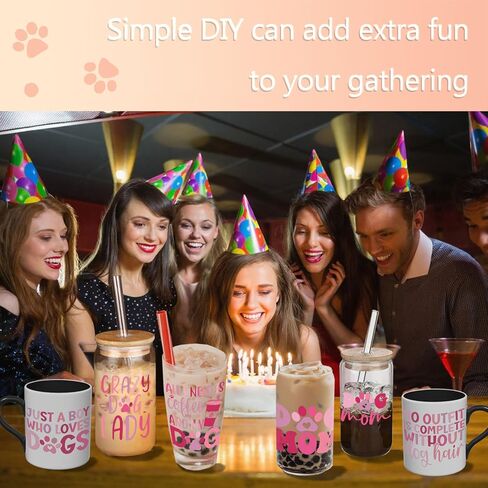 ملصقات UV DTF 12 قطعة من عبارات عيد الأم لأكواب النظارات، شارات عالية اللزوجة من أجل أكريليك معدني سيراميك ناعم in Kuwait