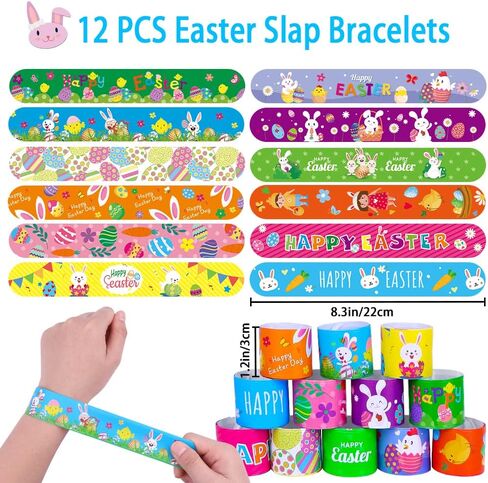 XIMISHOP 73PCS Easter Party Favors Assortment Bulk, Easter Egg Fillers Basket Stuffers Classroom Exchange Gift Prize for kids girls, Easter Pinata Filler Goodie Bags in Saudi Arabia