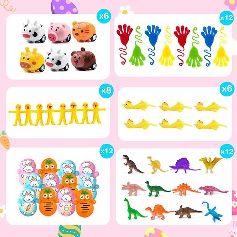 بيض عيد الفصح مملوء بـ 240 قطعة لصيد البيض، 120 بيضة عيد الفصح مملوءة مسبقًا ومحشوة بـ 120 لعبة صغيرة، حشوات سلة هدايا حفلات الأطفال in Kuwait