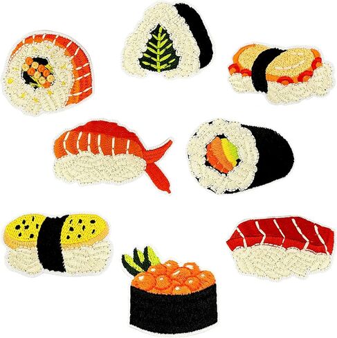 18PCS French Fries Iron on Patches, Hamburgers Embroidered Applique Patch, Food Themed Iron on Sew on Emblem, Embroidery Patches for Clothes Backpacks Jeans Jacket Hats DIY Sewing Craft Decoration in Saudi Arabia