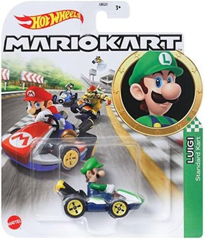 Hot Wheels Mario Kart Die-Cast Character Cars Collection, Bundle of 8, Nintendo Gaming Vehicles GBG25-957M in Saudi Arabia