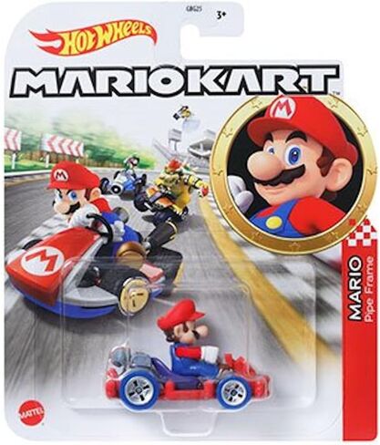 Hot Wheels Mario Kart Die-Cast Character Cars Collection, Bundle of 8, Nintendo Gaming Vehicles GBG25-957M in Saudi Arabia