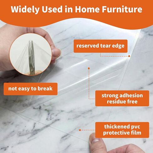 12 Pack Cat Scratch Furniture Protector, Clear Cat Scratch Tape Sheet with No Odor, Child & Pet Friendly, Single-Sided Couch Protector with No-Residue for Sofa, Door & Bed, Includes 50 Twist Pins in Saudi Arabia