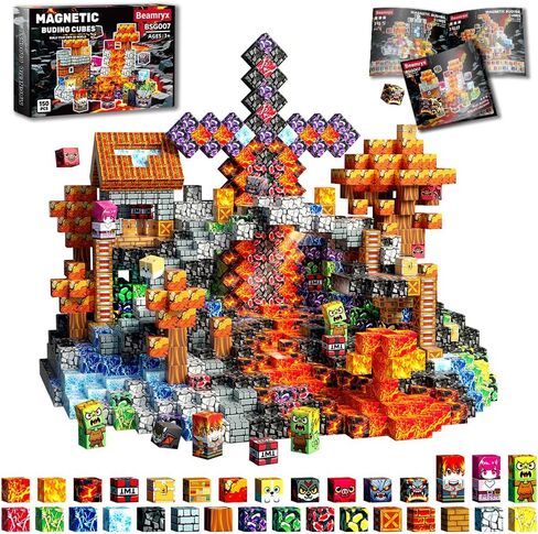 150pcs Magnetic Blocks Toys for Kids, Stacking Magnets, School STEM Toys Birthday Gifts for Boys and Holiday Easter Gifts BSG008 in Saudi Arabia