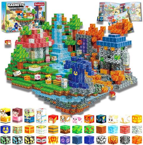150pcs Magnetic Blocks Toys for Kids, Stacking Magnets, School STEM Toys Birthday Gifts for Boys and Holiday Easter Gifts BSG008 in Saudi Arabia