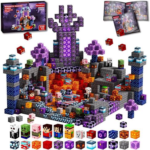 150pcs Magnetic Blocks Toys for Kids, Stacking Magnets, School STEM Toys Birthday Gifts for Boys and Holiday Easter Gifts BSG008 in Saudi Arabia