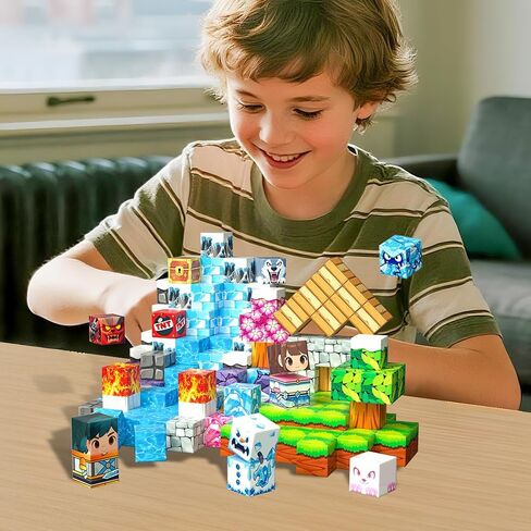150pcs Magnetic Blocks Toys for Kids, Stacking Magnets, School STEM Toys Birthday Gifts for Boys and Holiday Easter Gifts BSG008 in Saudi Arabia