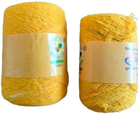Yellow Kalawa Raksha Sutra Mota Dhaga 100% Cotton Saced Thread Moli Wrist Dhaga Sacred Thread Puja Kalawa for Hand (Pack of 2)(Yellow) in Saudi Arabia