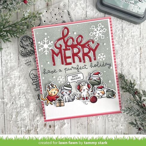 Lawn Fawn LF3899 Cozy Cats Christmas Add-On 2X3 Clear Stamp Set in Saudi Arabia