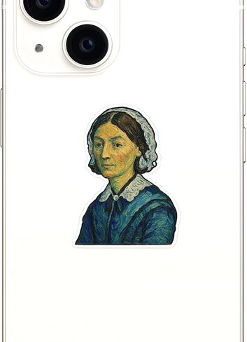 (3 Pack) Florence Nightingale Post-Impressionist Gogh Style Sticker (2.5" x 3.25") in Saudi Arabia