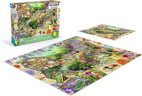 Ceaco - EZ2Hold - Kate Ward Thacker - Animal Garden Party - 1000 Piece Jigsaw Puzzle for Adults - Challenging Puzzle Perfect for Game Nights - Finished Size is 30 x 24 in Saudi Arabia