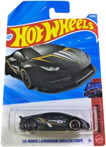 Hot Wheels LB-Works Lamborghini Huracan Coupe [Black] Night Speed 8/10, 91/250, 1:64 Scale Diecast Toy Vehicle in Saudi Arabia