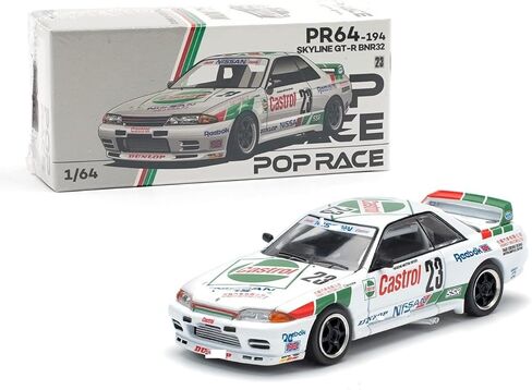 1:64 Diecast Model Car Compatible with Nissan Skyline GT-R BNR32#23 Winner 1990 Macau Guia Race Limited Edition by Pop Race PR640194 in Saudi Arabia