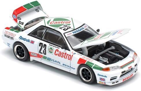 1:64 Diecast Model Car Compatible with Nissan Skyline GT-R BNR32#23 Winner 1990 Macau Guia Race Limited Edition by Pop Race PR640194 in Saudi Arabia