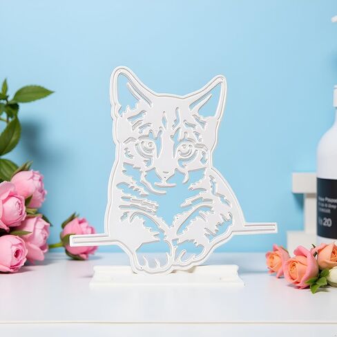 Cute Cat Die Cut for Card Making, Animal Metal Cutting Dies Congratulations Die Cuts Happy Birthday Embossing Stencils Template for DIY Scrap-Booking Decor Wedding Birthday Blessing Card in Saudi Arabia