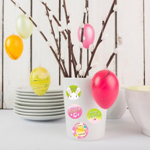 1000pcs Easter Bunny Stickers，Gift Wrapping Decor，Easter Egg Adornment，Basket Decoration Accessory in Saudi Arabia