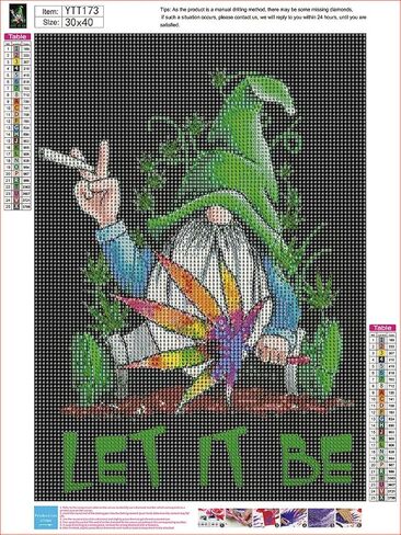 Diosedyer كامل الماس اللوحة 5D الماس الفن القزم جوهرة الفن، DIY الماس اللوحة أدوات، مجموعة أدوات اليدوية، سهلة DIY، الحرف اليدوية الإبداعية، الديكور المنزلي 11.8x15.7 بوصة in Kuwait