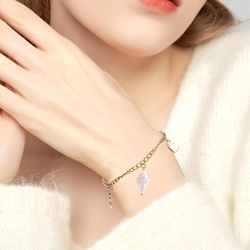 SUNNYCLUE 1 Box 10Pcs Pearl Cross Charm Easter Charms Bulk Natural Pearls White Crucifix Shape Small Pendants with Gold Brass Ball Ring for Jewelry Making Necklaces Earrings DIY Craft Accessories in Saudi Arabia