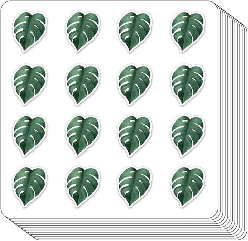 Monstera Leaf Planner Stickers, 0.5in Monthly Scrapbooking Kids DIY Arts Crafting 208-Pack in Saudi Arabia