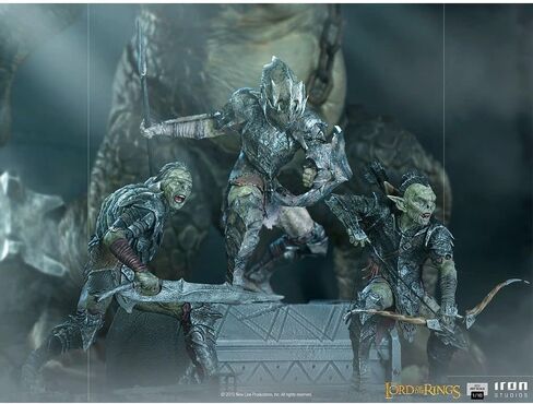 استوديوهات الحديد - سيد الخواتم - مقياس فني 1/10 - تمثال الأورك المدرع in Kuwait