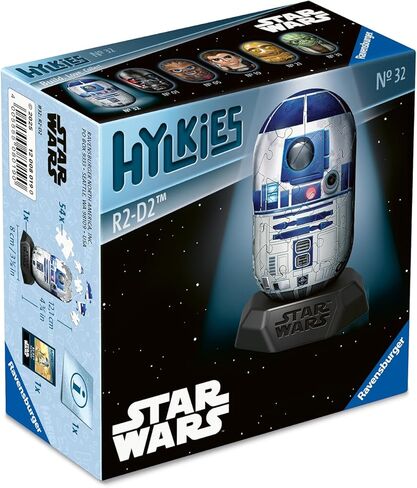 Ravensburger Hylkies: Star Wars Collectible Figures to Assemble Yourself - Figure #32 - R2-D2 - Build, Fall in Love, Collect - Mini Figures for Fans of Star Wars in Saudi Arabia