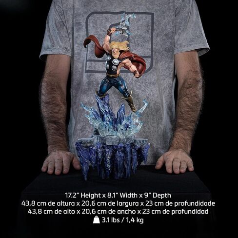 تمثال Iron Studios القابل للتجميع Thor Deluxe - Infinity Gauntlet Diorama - BDS Art Scale 1/10 Polystone الراتنج متعدد الألوان 17.2 بوصة 43.8 سم in Kuwait