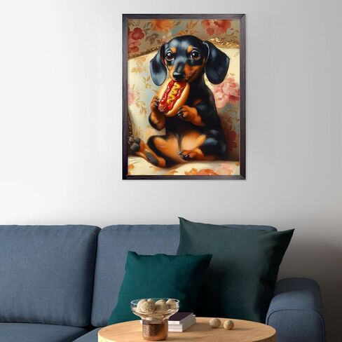 CEOVR Dachshund Diamond Art Kits for Adults, Dog Full Drill Diamond Painting Dots Gem Art, Adult Crafts Kits Arts and Crafts, Wall Decor for Home Office 12x16in in Saudi Arabia