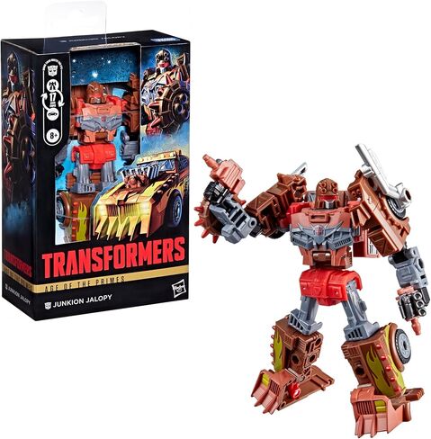 Transformers Age of The Primes Junkion Jalopy, Deluxe Class 5.5-Inch Converting Action Figure, Robot Toys for Ages 8+ in Saudi Arabia