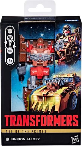 Transformers Age of The Primes Junkion Jalopy, Deluxe Class 5.5-Inch Converting Action Figure, Robot Toys for Ages 8+ in Saudi Arabia