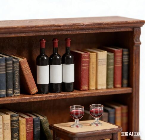 LUOZZY 16 Pcs Miniature Dollhouse Wine Bottles and Glasses - Miniature Wine Accessories in Saudi Arabia