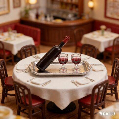 LUOZZY 16 Pcs Miniature Dollhouse Wine Bottles and Glasses - Miniature Wine Accessories in Saudi Arabia