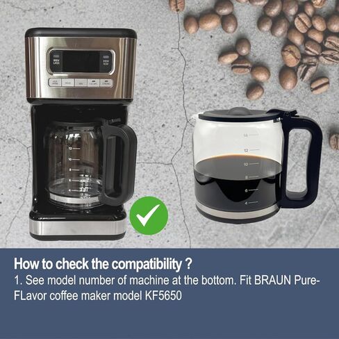 14 Cup Glass Carafe Pot ONLY Compatible with Braun Pure Flavor Coffee Maker KF 5650 in Saudi Arabia