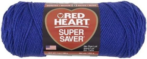 Coats Yarn Red Heart Super Saver Yarn-Royal, Other, Multicoloured by Coats: Yarn in Saudi Arabia